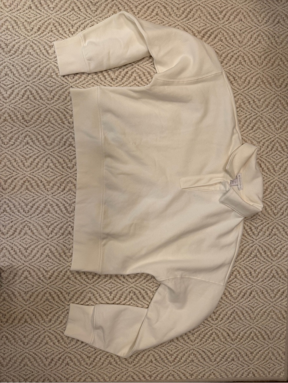 Beyond Yoga Cream Quarter-Zip Pullover Jacket